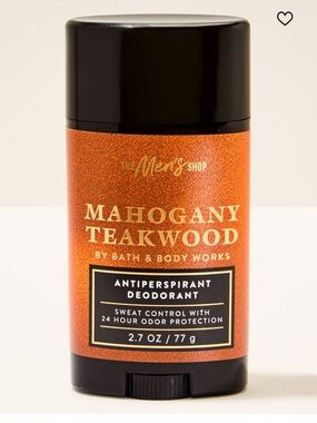 NWT Bath & Body Works Mahogany Teakwood Antiperspirant Deodorant